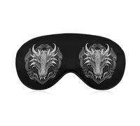 Viking Power Mystery Dragon - Máscara para dormir con símbolo de fuerza con correa ajustable, cómoda máscara de ojos suave para dormir, máscaras de ojos que bloquean la luz