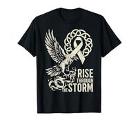 Viking Raven Cáncer de pulmón - Rise Through The Storm - Nórdico Camiseta
