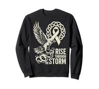 Viking Raven Cáncer de pulmón - Rise Through The Storm - Nórdico Sudadera