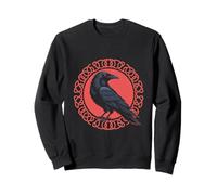 Viking Raven Odin Huginn Muninn Runic Circle Norse Mythology Sudadera