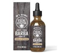 Viking Revolution Beard Oil for Men - All Natural Beard Oil with Argan Oil & Jojoba Oil Beard Conditioner and Softener - Strengthens Beards and Mustaches for Men (1 Pack, Spiced Vanilla)