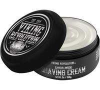 Viking Revolution - Crema Afeitar de Lujo para Hombre - Aroma a Sándalo - Jabón de Afeitar Suave, Suave y Sedoso - Crema de Afeitar Muy Suave para Hombres - 150 g
