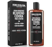 Viking Revolution - Crema Hidratante Facial Hombre 180 ml - Crema Facial Hombre - Natural con Ácido Hialurónico, Aloe Vera y Aceite de Jojoba - Antiarrugas, Anti-envejecimiento - Hidrata y Protégé