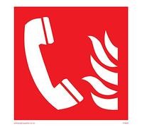 Viking signos fv649-s10-v Fire Phone símbolo Sign, vinilo, 100 mm H x 100 mm W