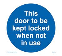 Viking signos ma219-s85-v signo "esta puerta para mantenerse cerrada cuando no está en uso, vinilo, 85 mm x 85 mm