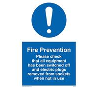 Viking signos mf312-a6p-1 m Medidas de prevención de incendios señal, plástico, 1 mm, semirrígido 150 mm H x 100 mm W