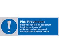 Viking signos mf312-l31-s Medidas de prevención de incendios rígida, plástico, plata, 100 mm H x 300 mm W