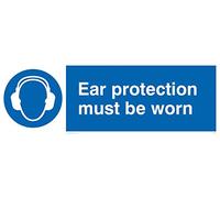 Viking signos mp263-l62-v "protección para los oídos debe llevarse" signo, vinilo, 200 mm H x 600 mm W