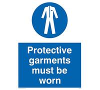 Viking signos mp284-a3p-v "ropa de protección debe llevarse" signo, vinilo, 400 mm H x 300 mm W