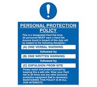 Viking signos mp514-a3p-v obra política de protección Personal señal, vinilo, 400 mm H x 300 mm W