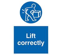 Viking signos mv314-a2p-v "ascensor correctamente" signo, vinilo, 600 mm H x 400 mm W