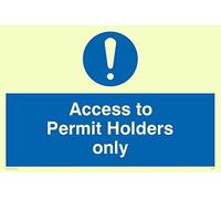 Viking signos mv316-a4l-pv "acceso para permitir sólo titulares, foto LUMINISCENTE" diseño de signo, 200 mm H x 300 mm W