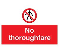 Viking signos pa29-a2l-v signo "no vía, vinilo, 400 mm H x 600 mm W