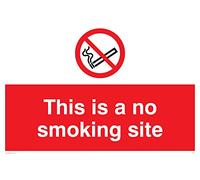 Viking signos pc537-a2l-3 m "este es un sitio de no fumar señal, 3 mm plástico rígido, 400 mm H x 600 mm W