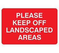 Viking signos pc538-a2l-v "por favor Keep Off áreas ajardinada" signo, vinilo, 400 mm H x 600 mm W