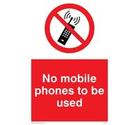 Viking signos pv5100-a6p-v "no teléfonos móviles para utilizarse" signo, vinilo, 150 mm H x 100 mm W