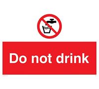 Viking signos pv56-a2l-v signo "no bebida, vinilo, 400 mm H x 600 mm W