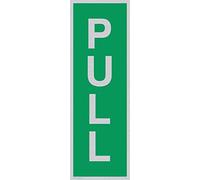 Viking signos sa413-p13-sv Pull "signo, plata vinilo, 300 mm H x 100 mm W