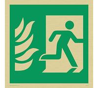 Viking signos sg705-s15-gv "ninguno" Running Hombre derecha señal, oro vinilo, 150 mm x 150 mm W