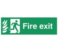 Viking signos sg706-l41 - 1 M "Fire Exit MAN derecha señal, 1 mm, de plástico semirrígido 150 mm H x 450 mm W