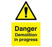 Viking signos wc478-a2p-ac "peligro demolición en progreso" signo, compuesto de aluminio, 600 mm H x 400 mm W