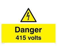 Viking signos we83-a2l-v señal de "Peligro 415 voltios, vinilo, 400 mm H x 600 mm W