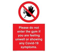 Viking Signs Por favor, no ingrese al gimnasio si se siente mal o muestra cualquier síntoma Covid-19.