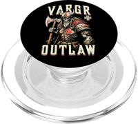 Viking Skull Vargr Outlaw Skeleton Warrior Old Norse Hacha PopSockets PopGrip para MagSafe