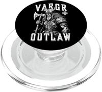Viking Skull Vargr Outlaw Skeleton Warrior Old Norse Hacha PopSockets PopGrip para MagSafe