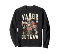 Viking Skull Vargr Outlaw Skeleton Warrior Old Norse Hacha Sudadera