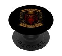 Viking Skull with Helmet and Beard - Sons of Odin - Valhalla PopSockets PopGrip Adhesivo