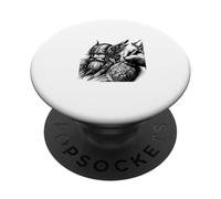 Viking Tattoo Valhalla Berserker Vikingo Odín Thor Regalo PopSockets PopGrip Adhesivo