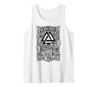 Viking Valknut Recuerda a los Guerreros Esqueleto caídos Camiseta sin Mangas