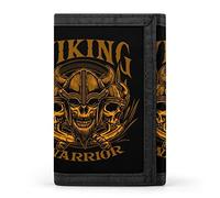 Viking Warrior - Billetera Cartera de Bolsillo Frontal Triple con Clip para Dinero, Ranuras para Tarjetas de Crédito, Llavero