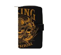 Viking Warrior - Carteras largas de gran capacidad con hebilla para billetes, dinero en efectivo, monedero, monedero, Estilo:, 19.7x11x3.5cm, Para todas las estaciones