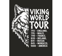 Viking World Tour: Norse Mythology Lined Notebook | 8.5” x 11” Alternate Lined Blank Journal (120 Pages, No Bleed, B&W, Paperback)