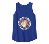 Vikingo Diciendo Mejor ser un Lobo de Odín Que un Cordero de Dios Camiseta sin Mangas, Mujer, Azul Real, M