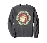 Vikingo Diciendo Mejor ser un Lobo de Odín Que un Cordero de Dios Sudadera, Unisex para Adultos, Jaspeado Oscuro, M