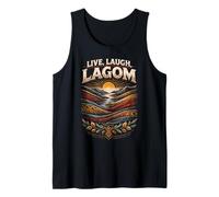 Vikingo Escandinavo Live Laugh Lagom Camiseta sin Mangas