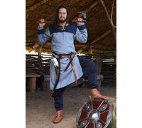 Vikingo Túnica Ove Con Fischgrätmuster, Azul