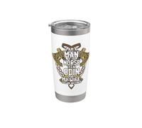 Vikingo Viking Ich tengo miedo for Odin y mi matrimonio Vaso térmico de acero inoxidable de doble pared