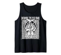 Vikings Beware Old Man In A Land Where Men Die Young Camiseta sin Mangas
