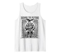 Vikings Beware Old Man In A Land Where Men Die Young Camiseta sin Mangas