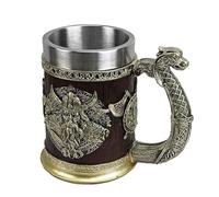 Vikings Cups - Taza de cerveza , taza de cerveza vintage de bar | Jarra de cerveza de madera de roble de nórdica, taza de piratas, fantástica jarra de taberna medieval de taberna