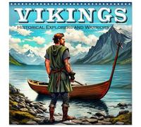 Vikings - Historical Explorers and Warriors (Wall Calendar 2026 12" x 24" / 30 x 60 cm (open)) CALVENDO 12 Month Wall Calendar