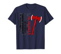 Vikings Lovers Norse Viking Axe American Flag Til Valhalla Camiseta