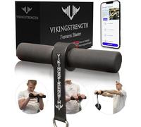 Vikingstrength Antebrazo Blaster- apretones gruesos de grasa del antebrazo Equipo de ejercicios para hombres y mujeres. Puños de rodillo de muñeca gruesos para construcción muscular