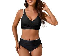 Vikinis Para Mujeres Bikini Copa E Bikini Tiro Alto Mujer Ropa De Playa Gorditas Push Up Sujetadores Talle Bañador Palabra Honor Roupas Femininas Cola Sirena Niña Rojo Aros Bañadores Reductores