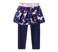 VIKITA Leggings con Falda Pantalones Largos para Niñas FS101 7-8Y