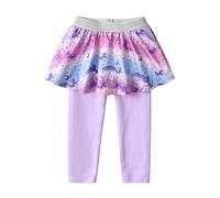 VIKITA Leggings con Falda Pantalones Largos para Niñas Fs104 5-6Y